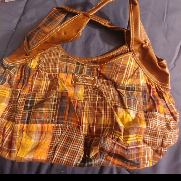 UNIONBAY Handbags - Brown plaid bag 11" x "8